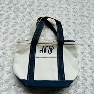 Canvas Boat and Tote Zippered Sturdy L.L. Bean like Bag